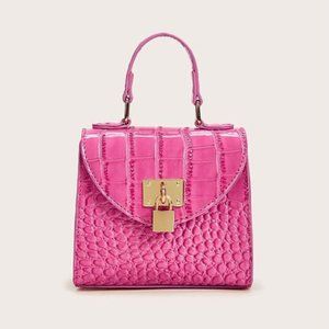 Cute Mini Croc Bag in Pink. Private Label- NWT. OFFERS WELCOME‼️‼️